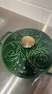 ◇Wa-NABE オリーブ S 16cm バジルグリーン ＜STAUB ストウブ＞（鍋