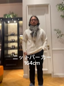 オーバーラップサークル カシミヤ100%マフラー（ストール・マフラー
